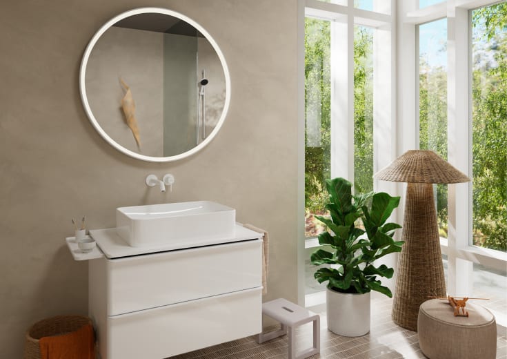Hansgrohe Tecturis S tvättställsblandare, vit