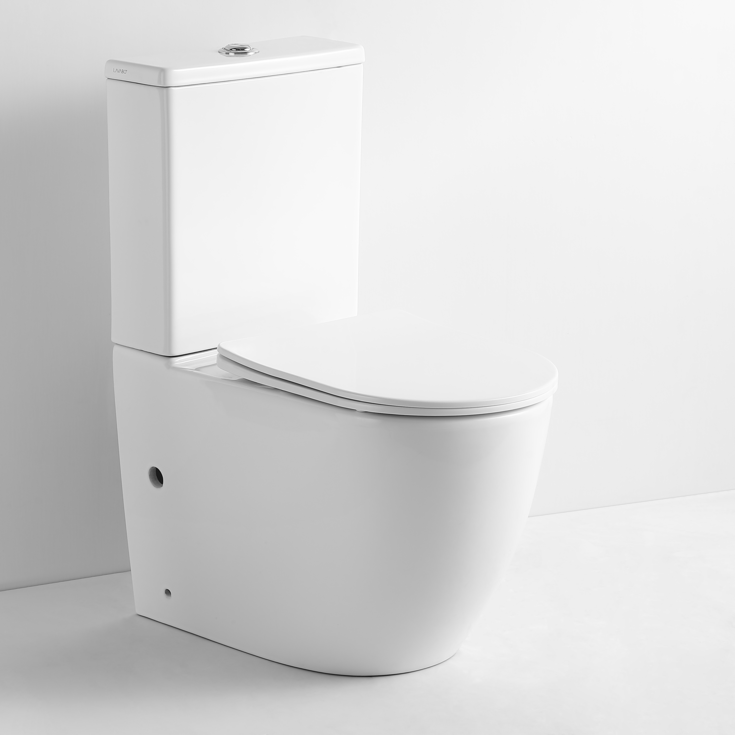 Lavabo Studio toalett, uten skyllekant, hvit