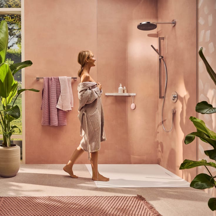 Hansgrohe Pulsify S takdusj, Ø26 cm, vannbesparende, krom