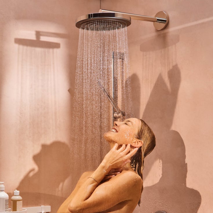 Hansgrohe Pulsify S takdusj, Ø26 cm, vannbesparende, krom