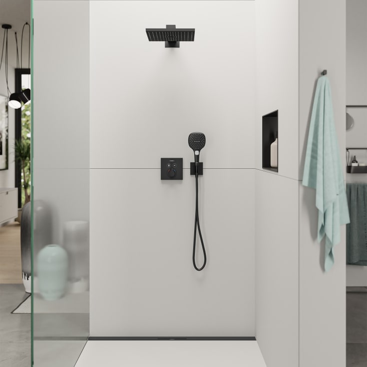 Hansgrohe FixFit E slangeuttak, matt sort