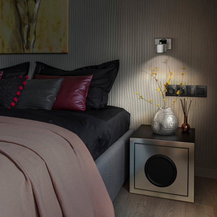 Ledvance Decor Jupitor tak- og veggspotlight, sølv