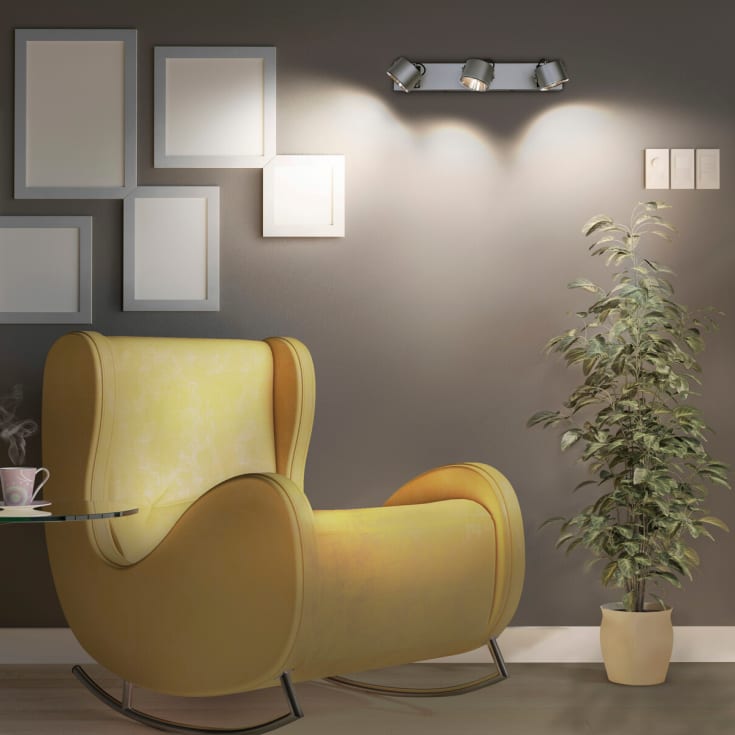 Ledvance Decor Jupitor spotlampe, sølv
