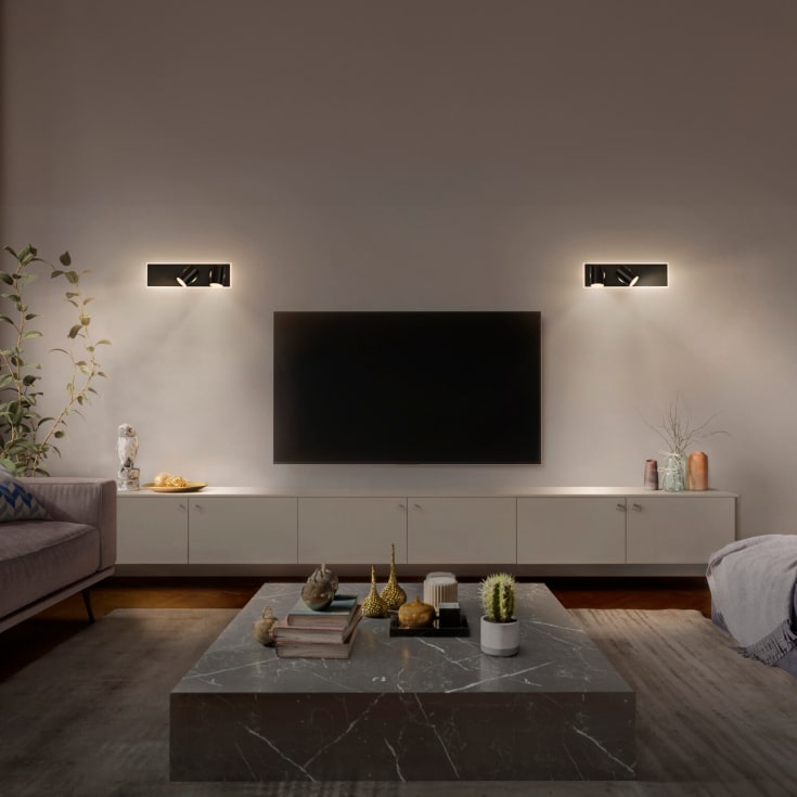 Ledvance Decor Mars tak- och väggspot, 2 spotlights, svart