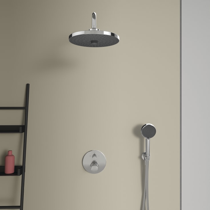 Ideal Standard Ceratherm T100 brusesæt, vandbesparende, krom