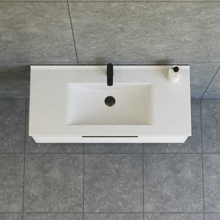 Dansani Mido+ Classic möbelpaket, 101x44 cm, matt vit