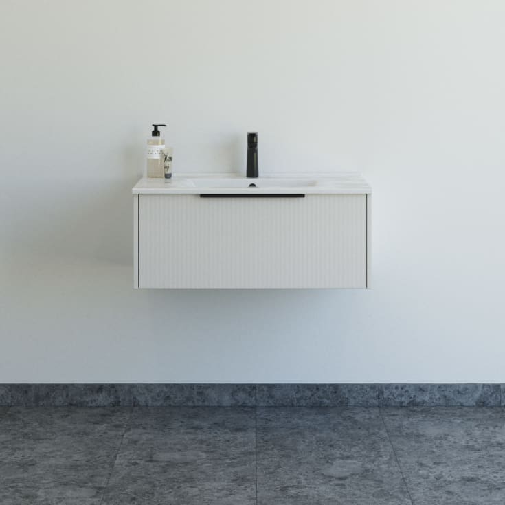 Dansani Mido+ Classic möbelpaket, 81x44 cm, randig matt beige