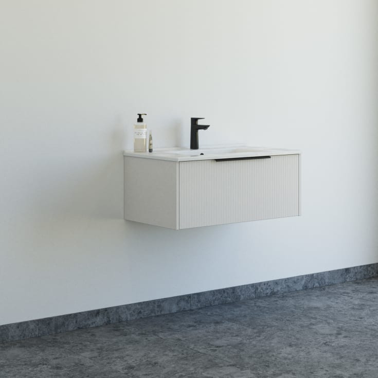 Dansani Mido+ Classic møbelpakke, 81x44 cm, stripete matt beige