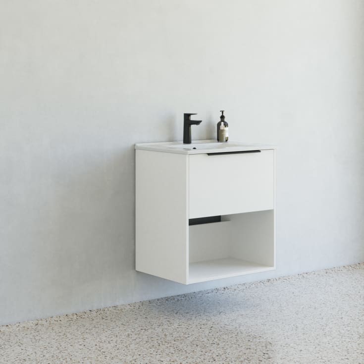 Dansani Mido+ Classic möbelpaket, 61x44 cm, matt vit