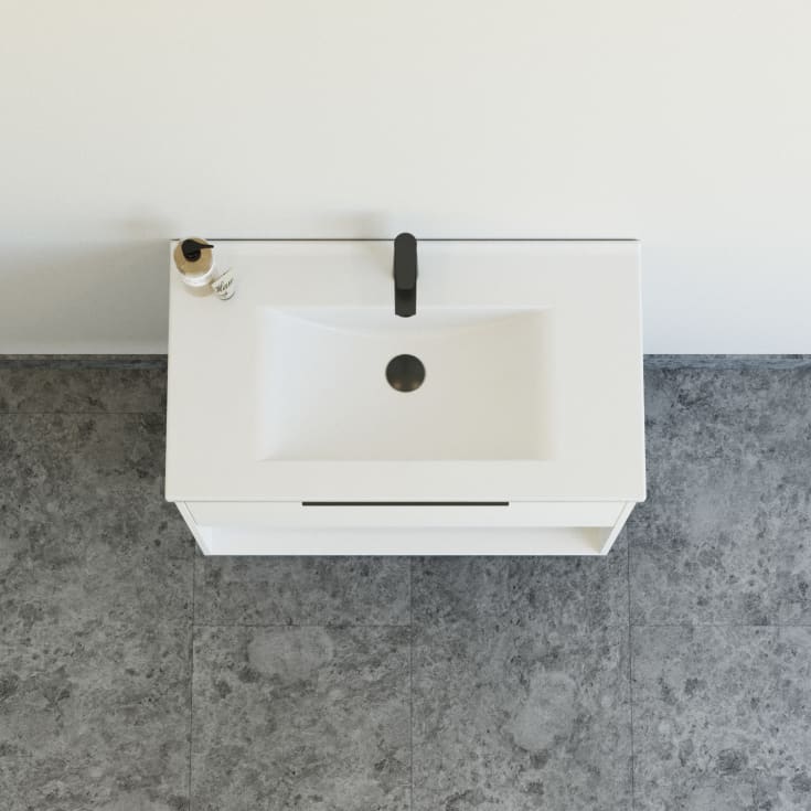Dansani Mido+ Classic möbelpaket, 81x44 cm, matt vit