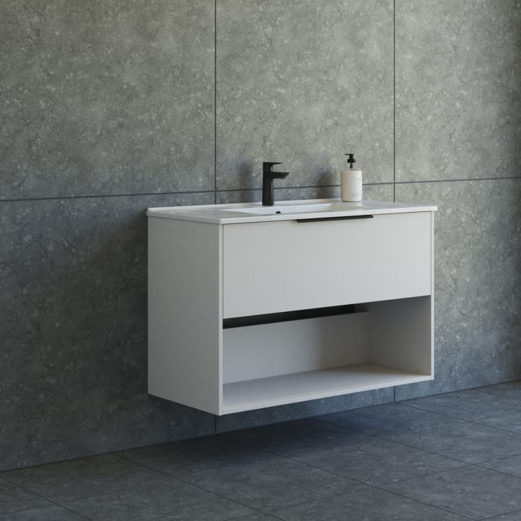 Dansani Mido+ Classic möbelpaket, 101x44 cm, matt beige