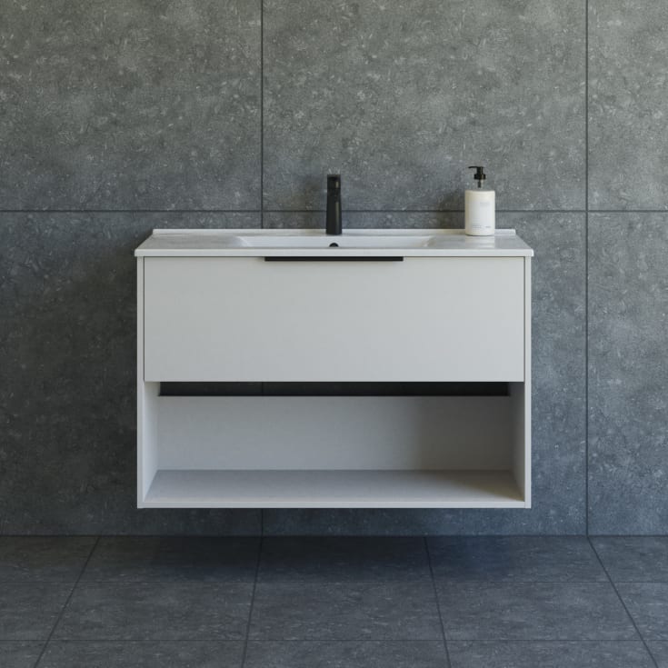 Dansani Mido+ Classic möbelpaket, 101x44 cm, matt beige