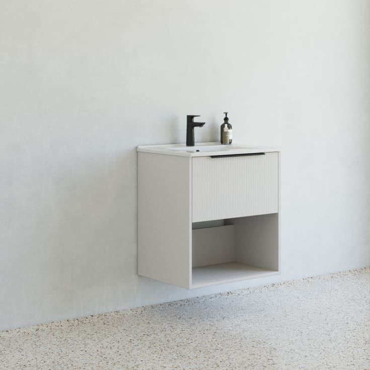Dansani Mido+ Classic møbelpakke, 61x44 cm, stribet mat beige