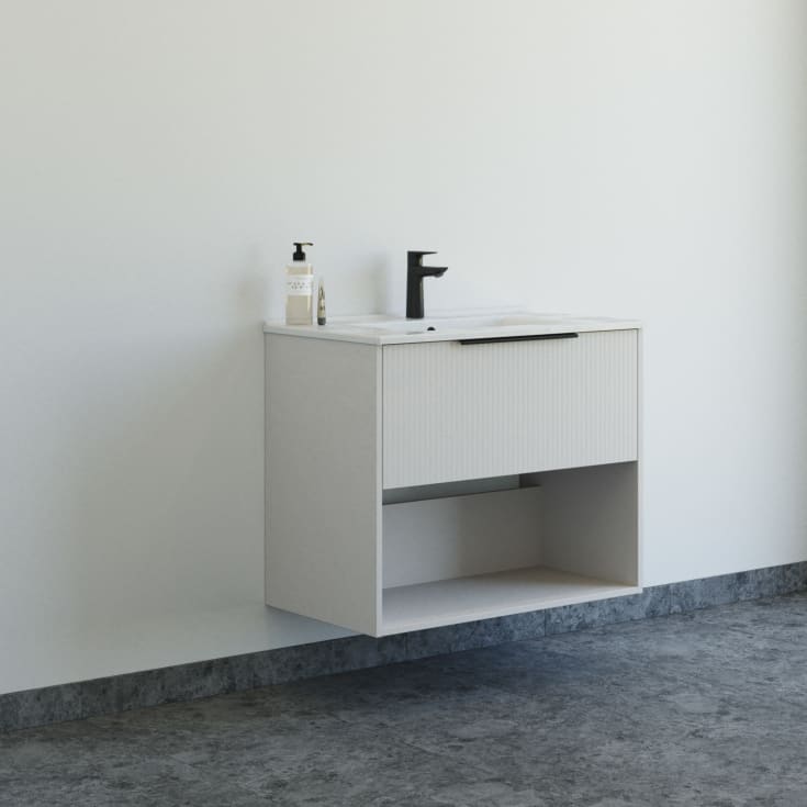 Dansani Mido+ Classic möbelpaket, 81x44 cm, randig matt beige