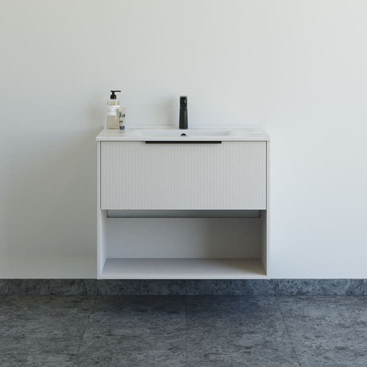 Dansani Mido+ Classic möbelpaket, 81x44 cm, randig matt beige