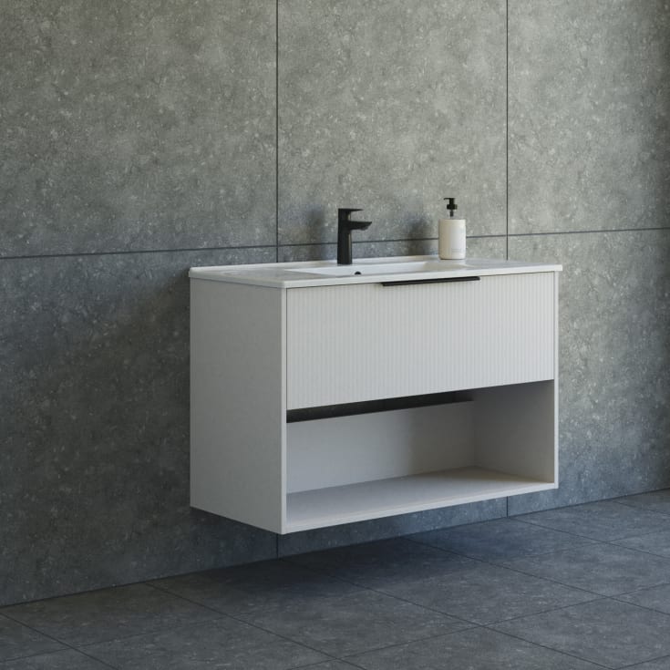 Dansani Mido+ Classic möbelpaket, 101x44 cm, randig matt beige