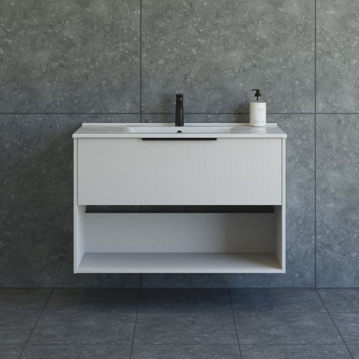 Dansani Mido+ Classic möbelpaket, 101x44 cm, randig matt beige