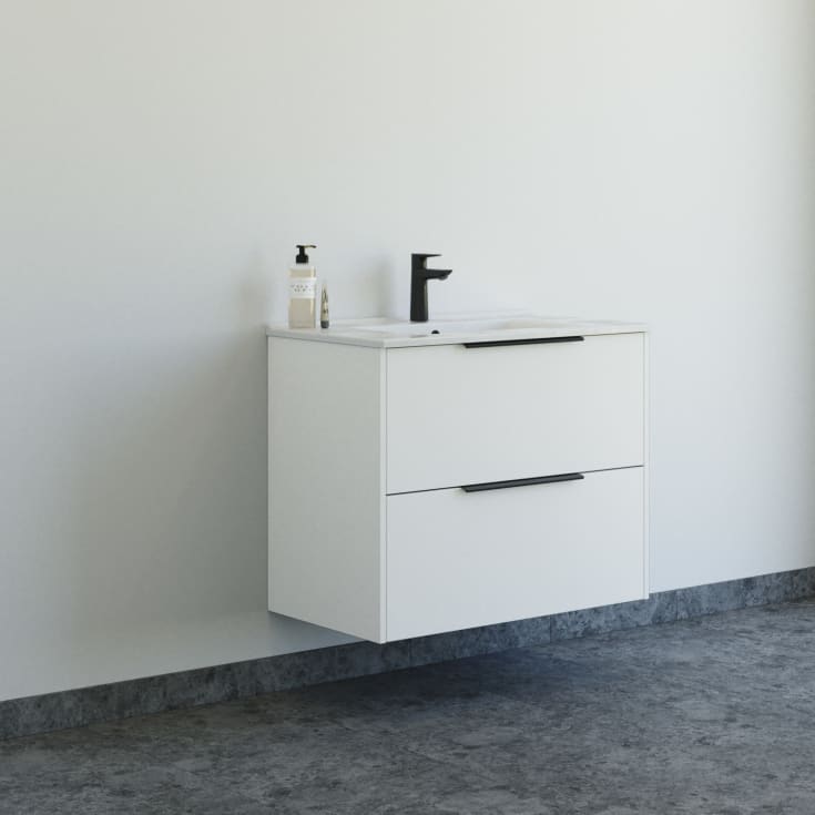Dansani Mido+ Classic möbelpaket, 81x44 cm, matt vit