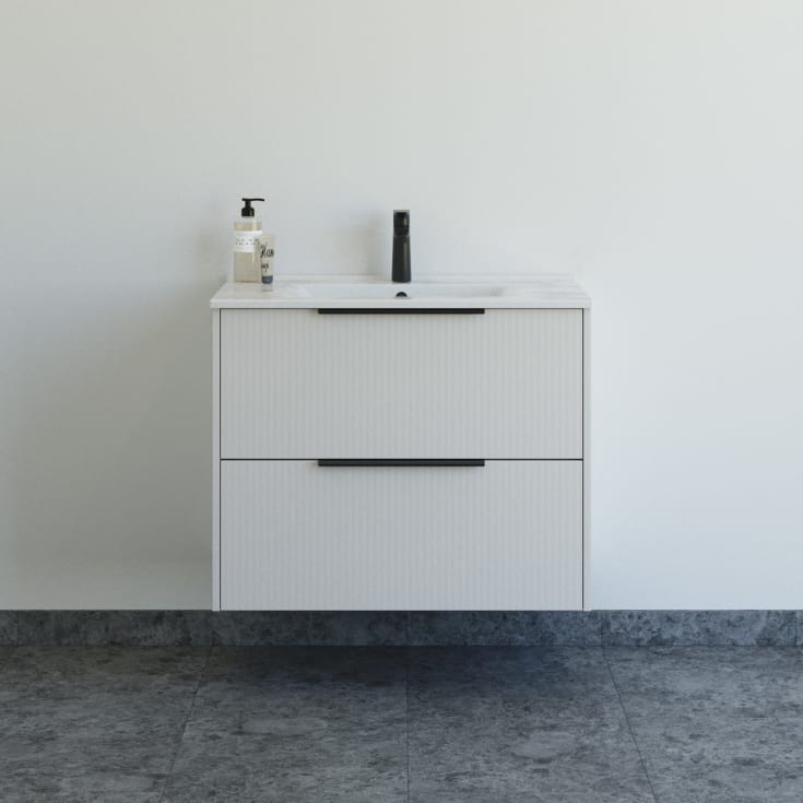 Dansani Mido+ Classic møbelpakke, 81x44 cm, stripete matt beige
