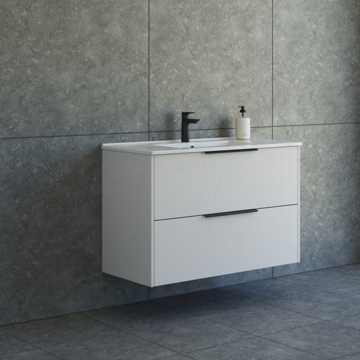 Dansani Mido+ Classic möbelpaket, 101x45,5 cm, randig matt beige