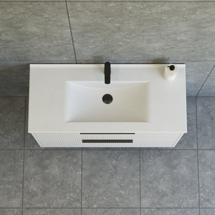 Dansani Mido+ Classic möbelpaket, 101x45,5 cm, randig matt beige