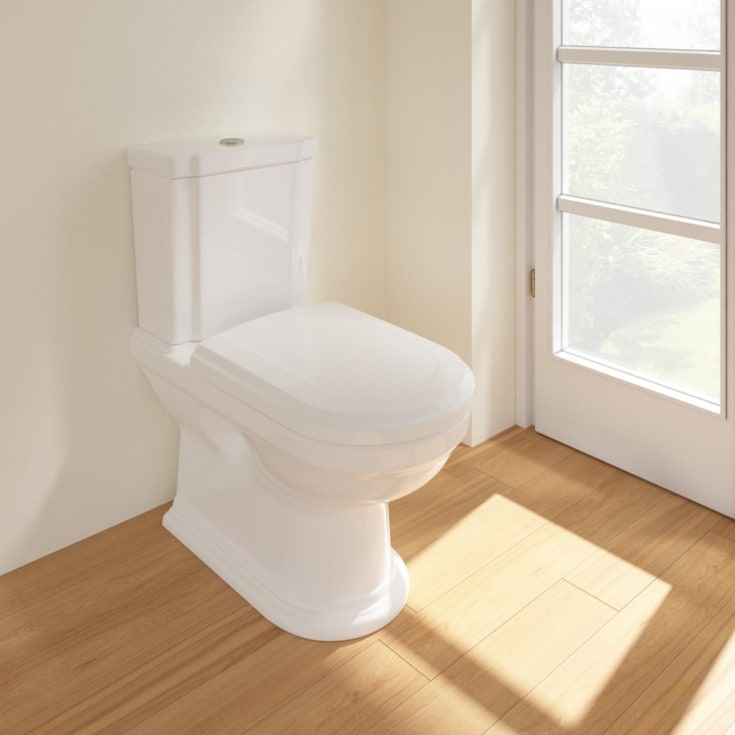 Villeroy & Boch Hommage toalett, rengjøringsvennlig, hvit