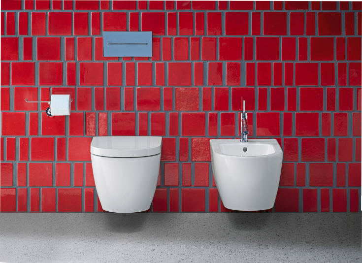 Duravit Me by Starck toalettsits, soft close, snabbfäste, matt vit