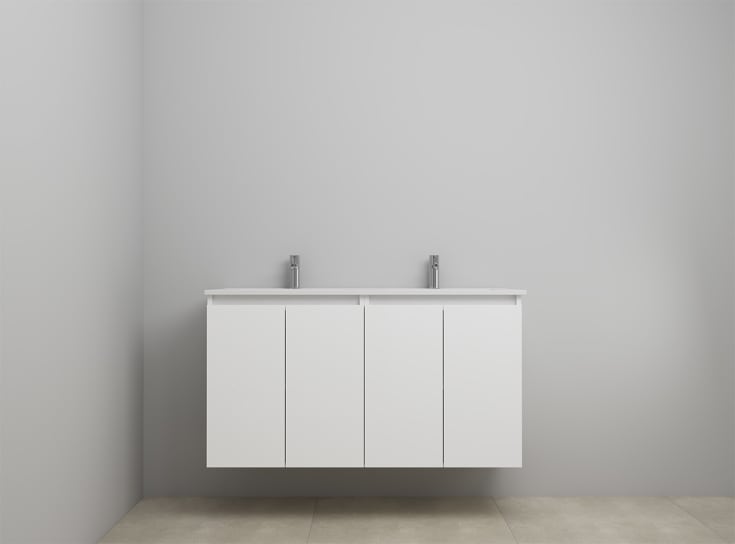 Sanibell Online möbelpaket, omonterad, 121x46 cm, vit högglans