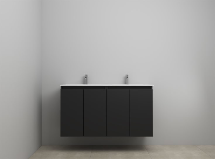 Sanibell Online møbelpakke, usamlet, 121x46 cm, mat sort