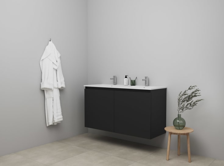 Sanibell Online møbelpakke, 121x46 cm, mat sort