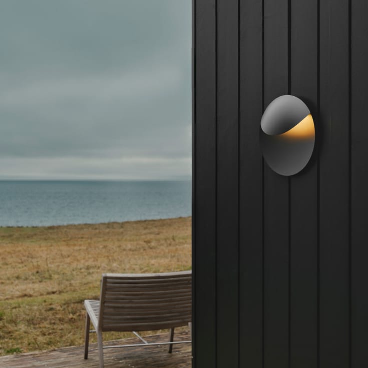 Nordlux Valopin vägglampa utomhus, aluminium