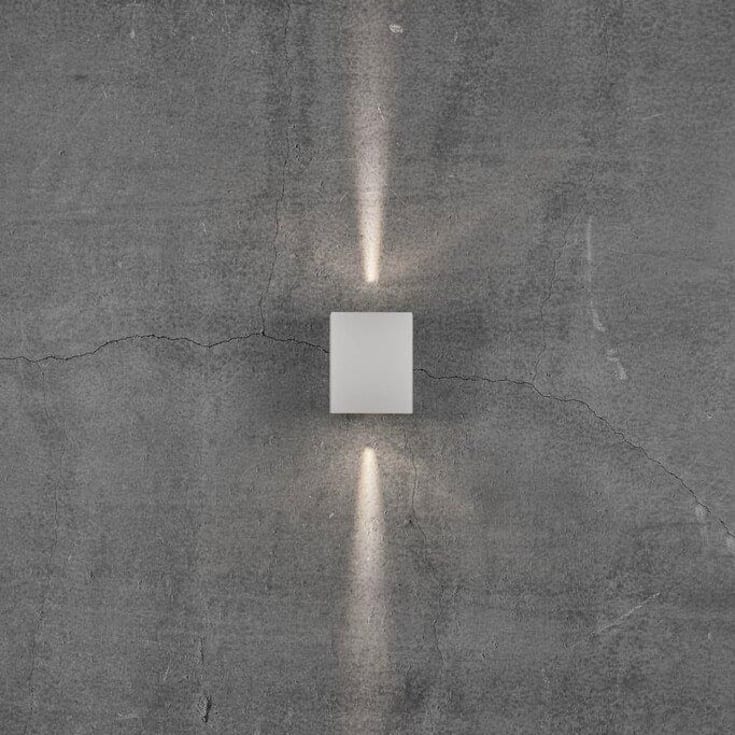 Nordlux Canto Kubi 2 vägglampa utomhus, hvit