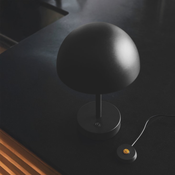 Nordlux Ellen uppladdningsbar bordslampa, svart