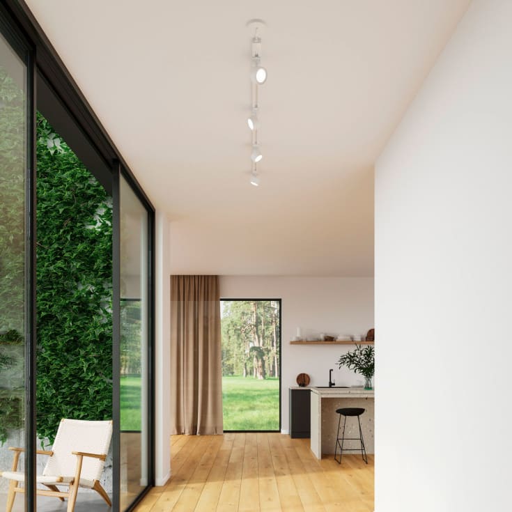 Nordlux Clyde 1F skinnespot, hvid