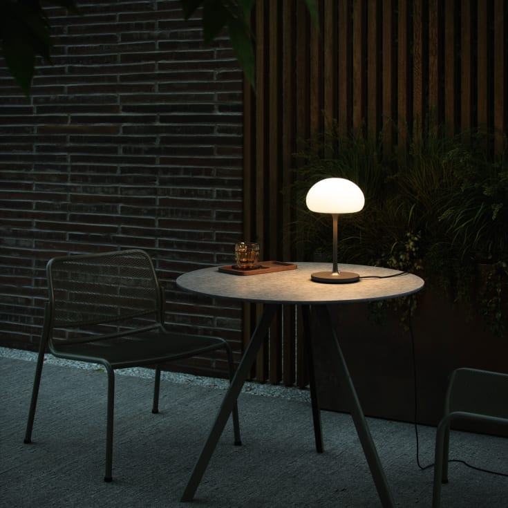 Nordlux Sponge uppladningsbar utomhus bordslampa, grå