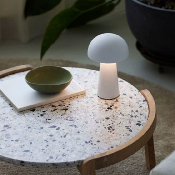 Nielsen Light Move Me oppladbar bordlampe, hvit