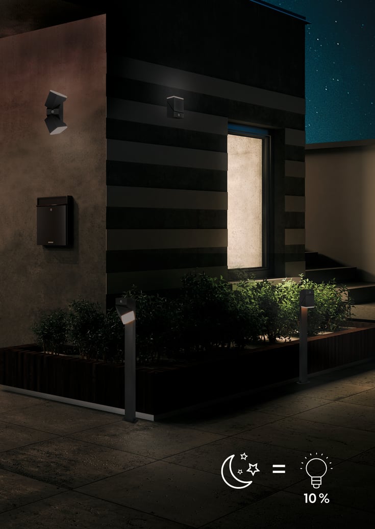 Trio Lighting Avon vägglampa utomhus med sensor