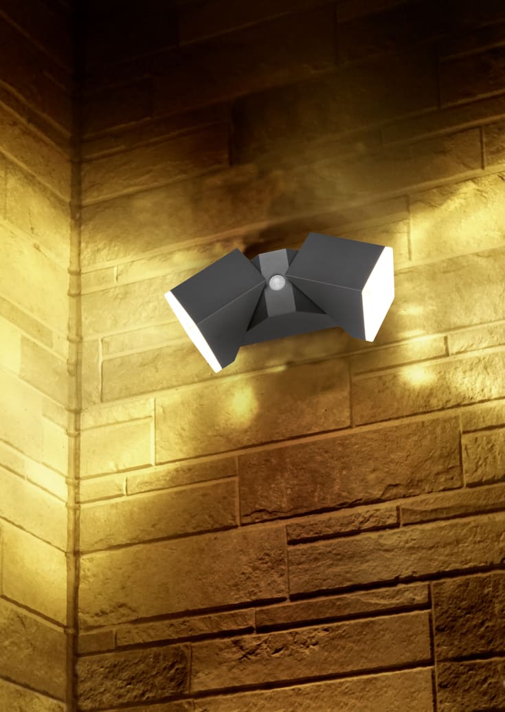 Trio Lighting Avon vägglampa utomhus med sensor