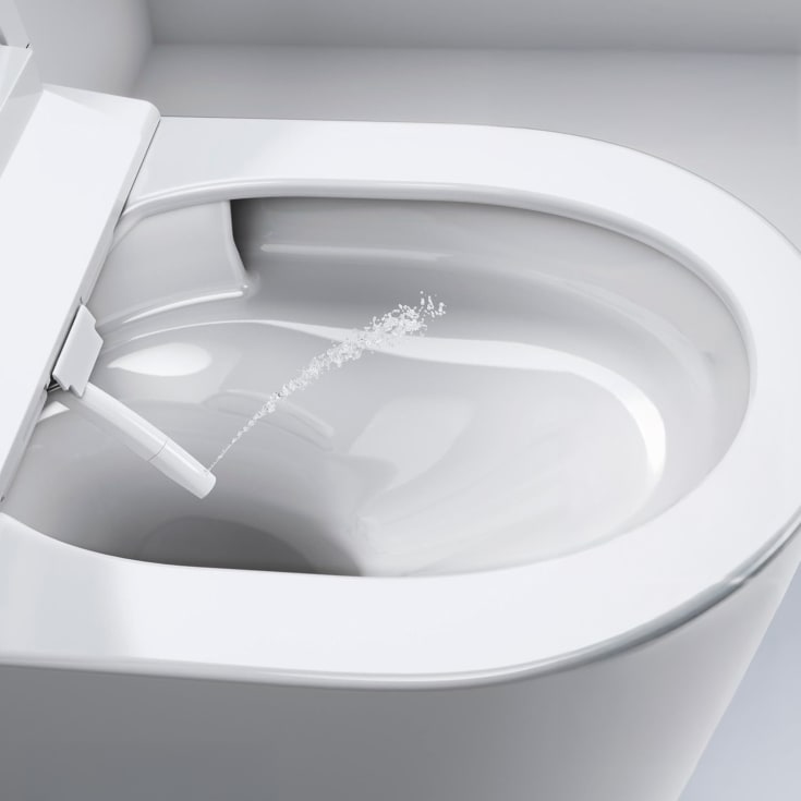 Grohe Sensia Basic duschtoalett, utan spolkant, antibakteriell, vit