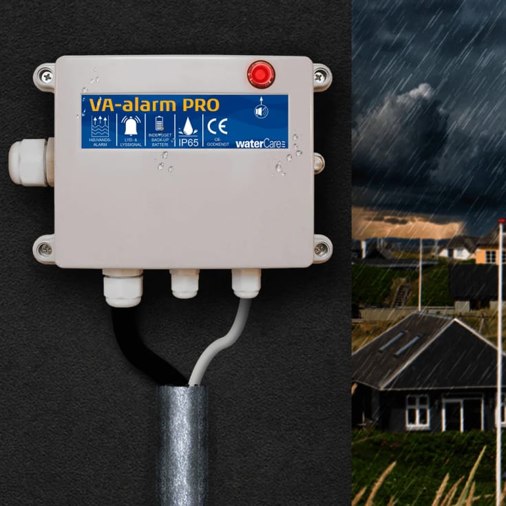 WaterCare VA-alarm Pro højvandsalarm, til tanke og pumpebrønde