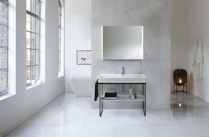 Duravit DuraSquare golvmodul, 106,3x45 cm, matt svart