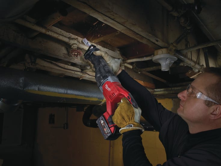 Milwaukee M18 BSX-0 Heavy Duty bajonetsav, u. batteri