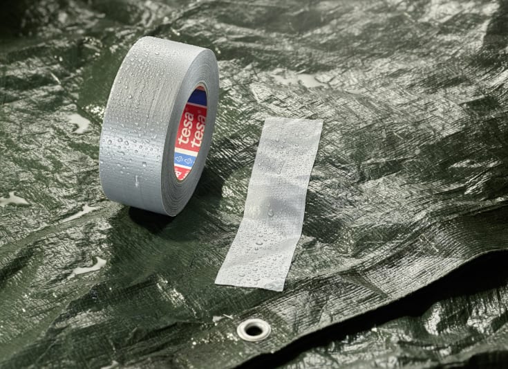 tesa lerretstape 60462 PRO, 96 mm x 50 m, grå