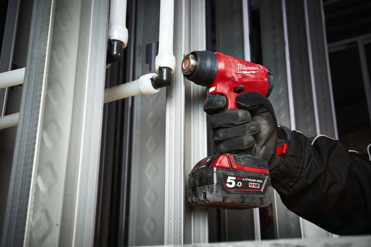 Milwaukee M18 BHG-0 varmluftpistol, u. batteri