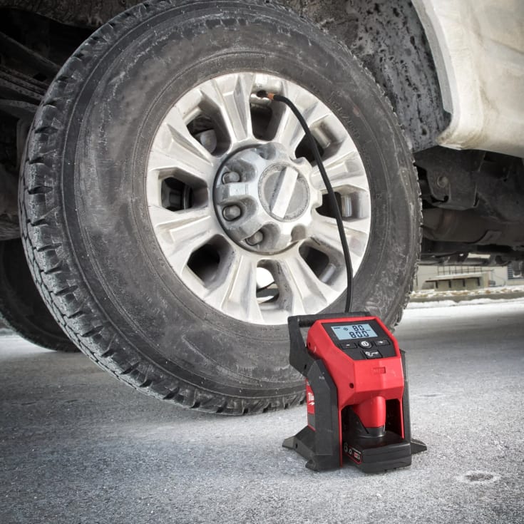 Milwaukee M12 BI-0 kompakt luftpumpe, u. batteri