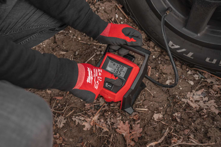 Milwaukee M12 BI-0 kompakt luftpumpe, u. batteri