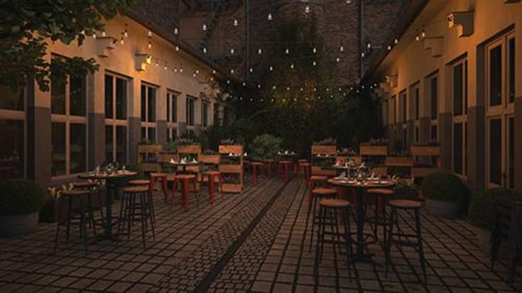 4lite Festoon udendørs lyskæde, 20 meter