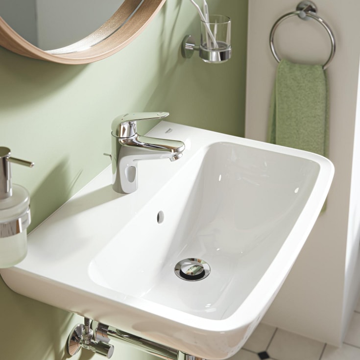Grohe Swift tvättställsblandare, kallstart, krom