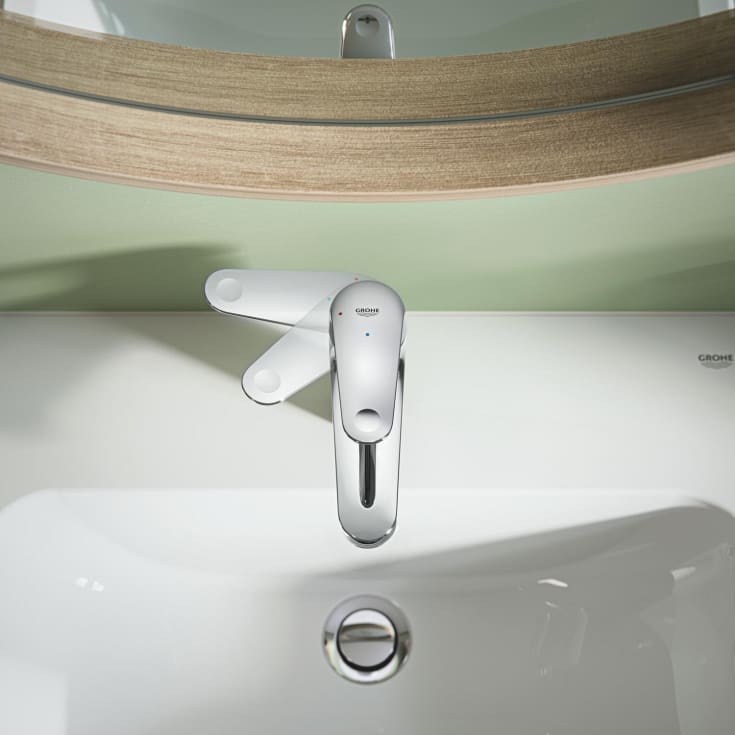 Grohe Swift tvättställsblandare, kallstart, krom