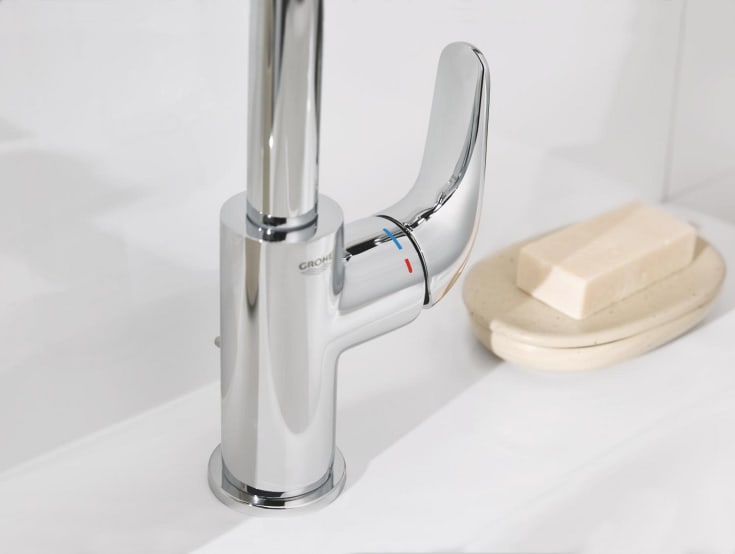 Grohe Swift tvättställsblandare, kallstart, krom